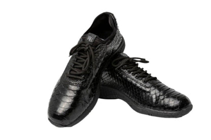 W&H Viper - Python Men's Golf Shoes in All Black