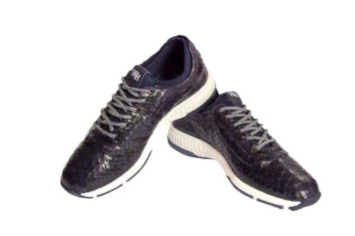W&H Viper - Python Men's Golf Shoes in Dark Blue