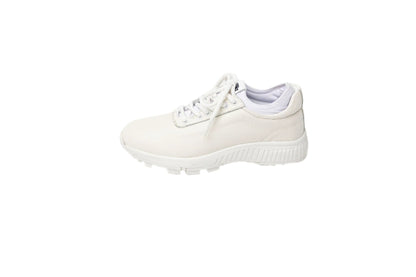 W&H Deerskin - Ace Men's Golf Shoes in All White