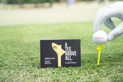 Yellow Flightpath Golf Tees - 1 Pack - The Golf Guys Online