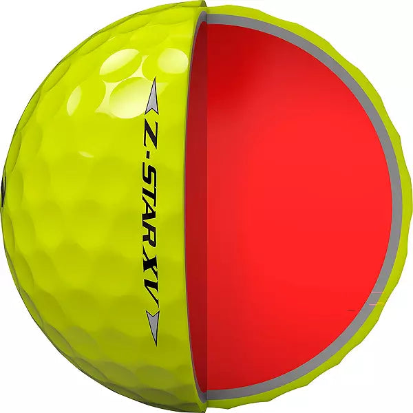 Srixon 2025 Z-Star XV 9 Tour Yellow Golf Balls