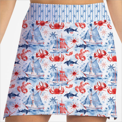 AHOY FASHION PRINT SKORT - The Golf Guys Online