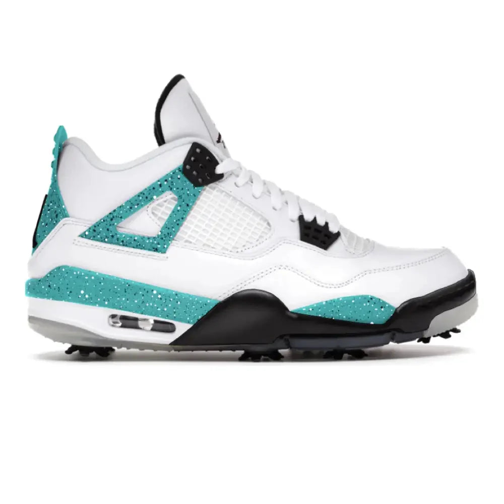 "Aqua Cement" Jordan 4 Retro Golf Shoes