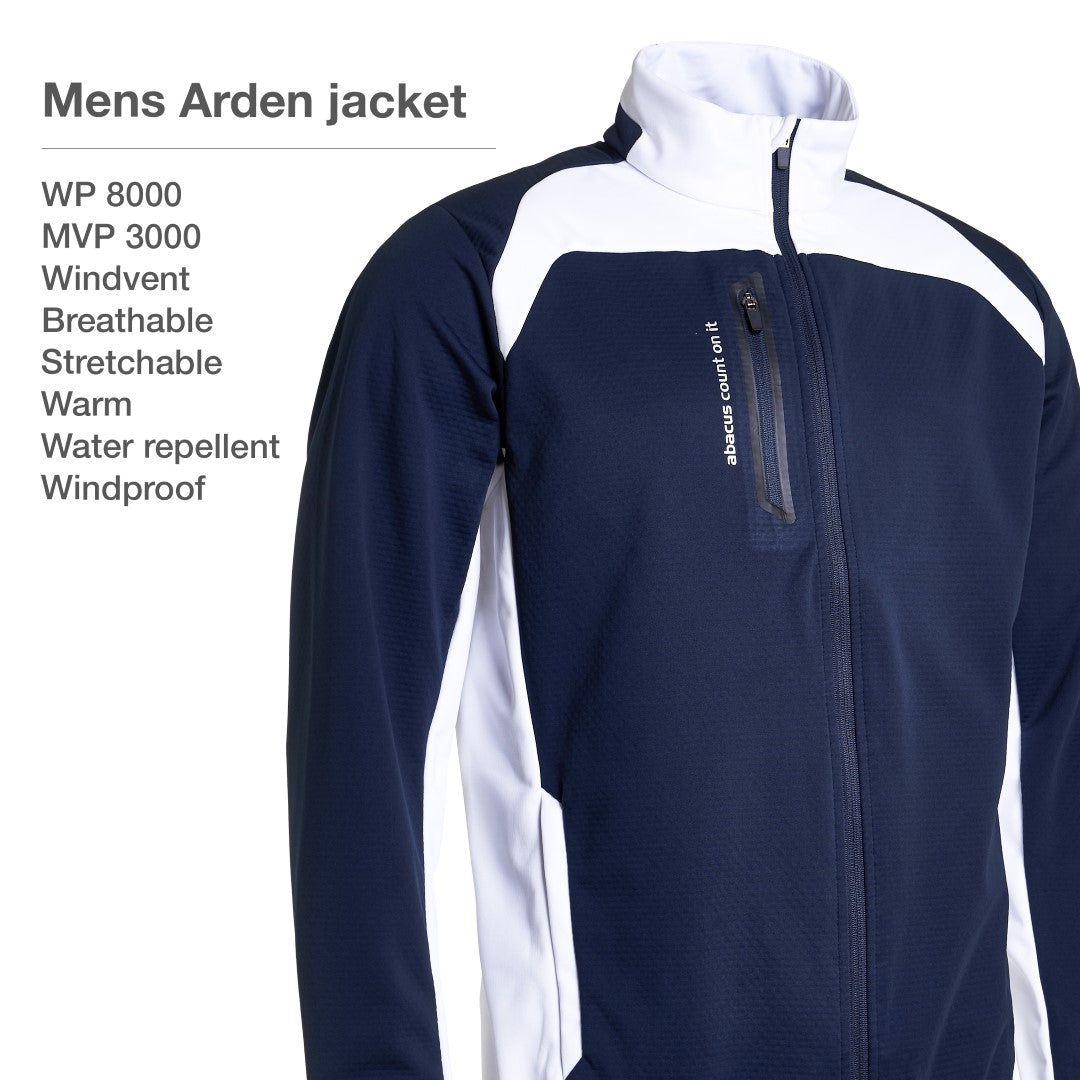 Abacus Mens Arden softshell jacket 300-navy XXXL - The Golf Guys Online