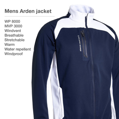 Abacus Mens Arden softshell jacket 300-navy XXXL - The Golf Guys Online