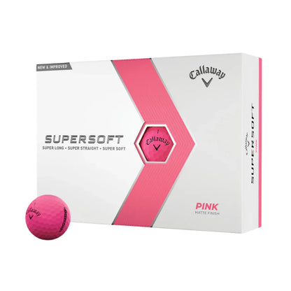 Callaway Supersoft Matte Pink 2023 Golf Balls - The Golf Guys Online