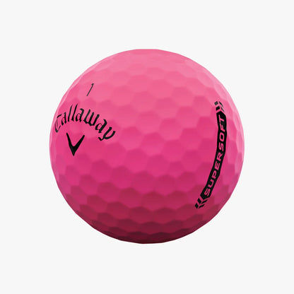 Callaway Supersoft Matte Pink 2023 Golf Balls - The Golf Guys Online