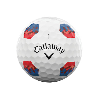 Callaway Chrome Tour TruTrack White - Black & Red 2024 Golf Balls