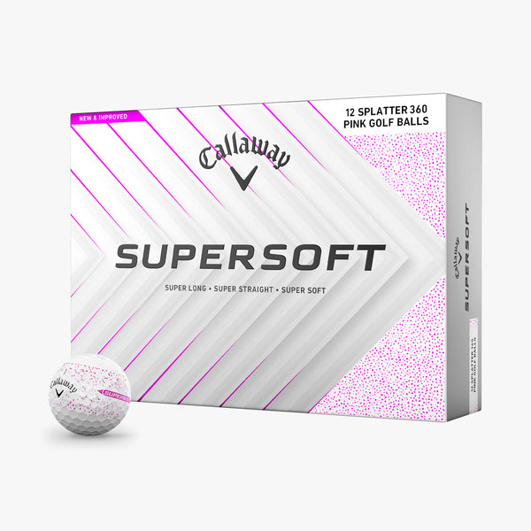 Callaway Supersoft Splatter 360 Pink 2025 Golf Balls – The Golf Guys