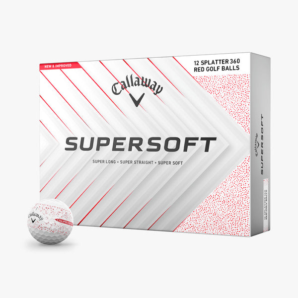 Callaway Supersoft Splatter 360 Red 2025 Golf Balls – The Golf