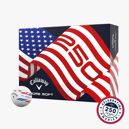 Callway Chrome Soft USA Stripe 2026 Golf Balls