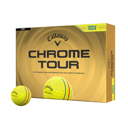 Callaway Chrome Tour Yellow Triple Track 2026 Golf Balls