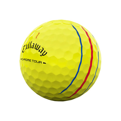 Callaway Chrome Tour Yellow Triple Track 2026 Golf Balls