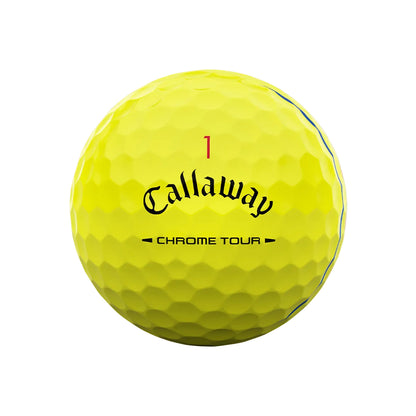 Callaway Chrome Tour Yellow Triple Track 2026 Golf Balls