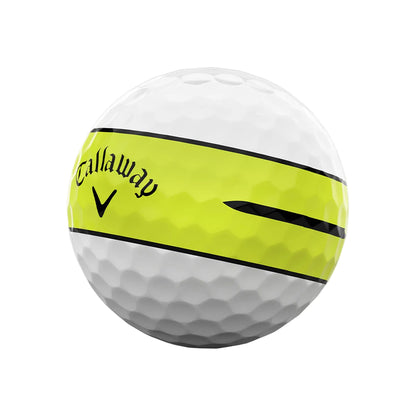 Callaway Chrome Tour X 360 Yellow Stripe 2026 Golf Balls