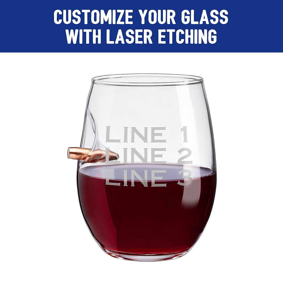 BenShot Freedom Wine Glass - 15oz - The Golf Guys Online