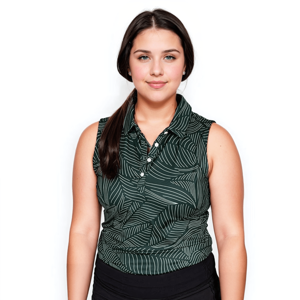 Bermuda Leaf Women's Polo (Sleeveless) - The Golf Guys Online