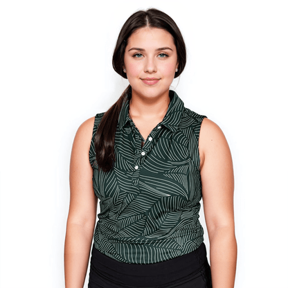 Bermuda Leaf Women's Polo (Sleeveless) - The Golf Guys Online