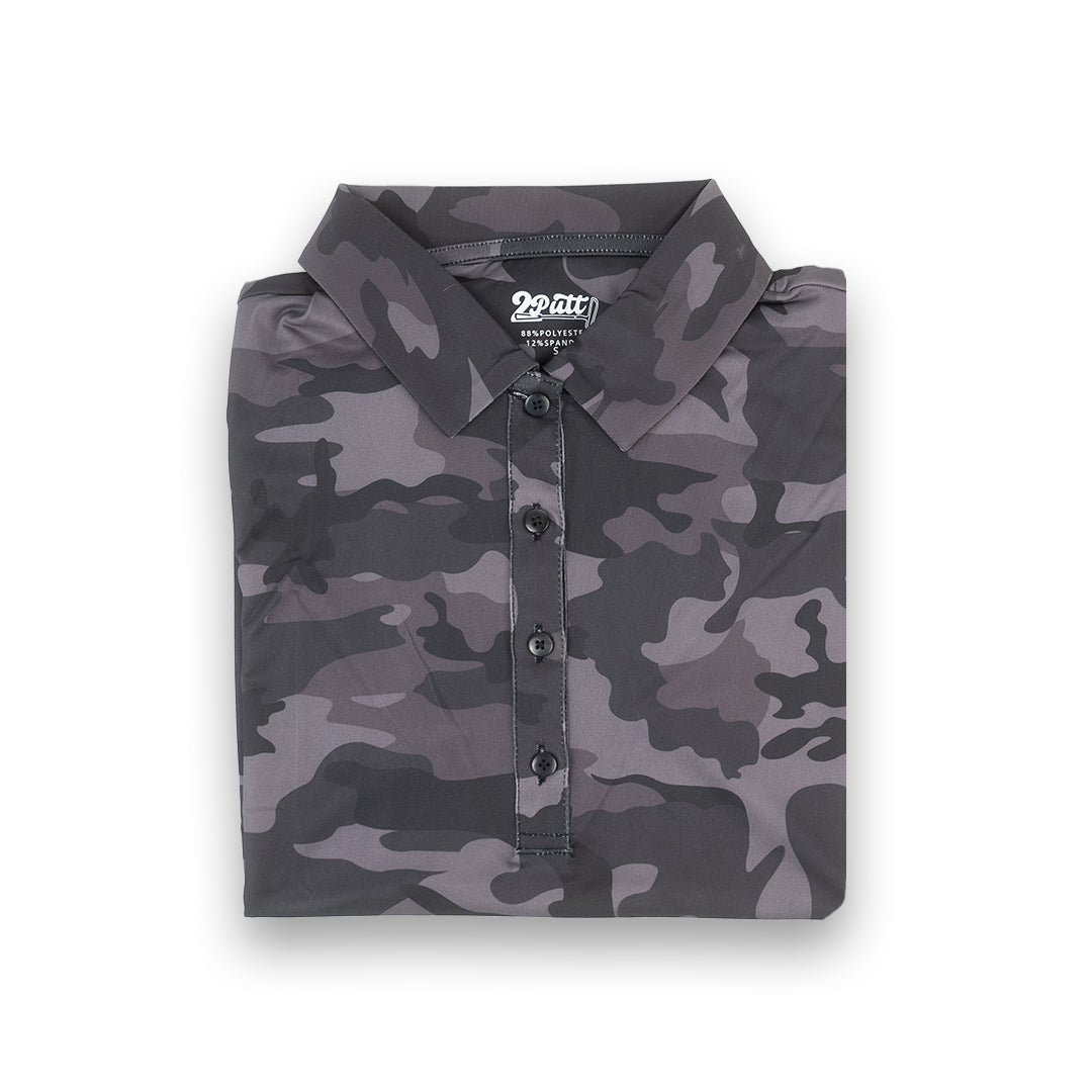 Black Camo Women's Polo (Sleeveless) - The Golf Guys Online