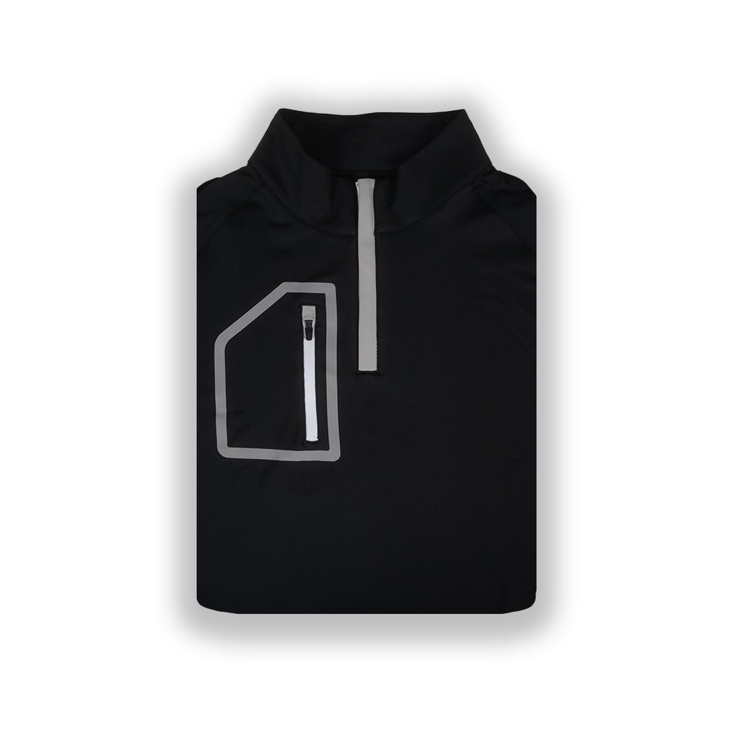 Black Men's Q-Zip - The Golf Guys Online