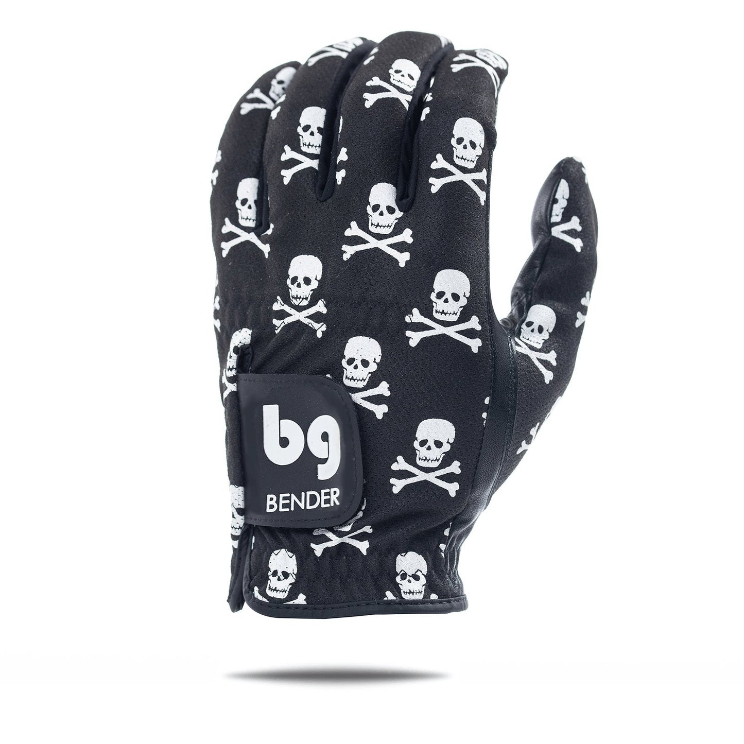 Black Skull and Crossbones Mesh Golf Glove - The Golf Guys Online