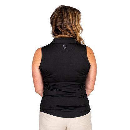 Black Women's (Sleeveless) Polos - The Golf Guys Online