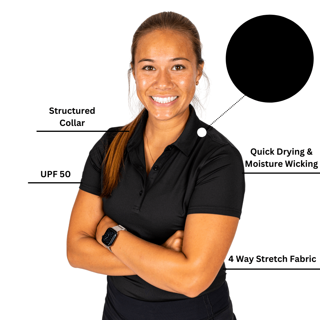 Black Women's (Sleeveless) Polos - The Golf Guys Online