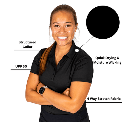 Black Women's (Sleeveless) Polos - The Golf Guys Online