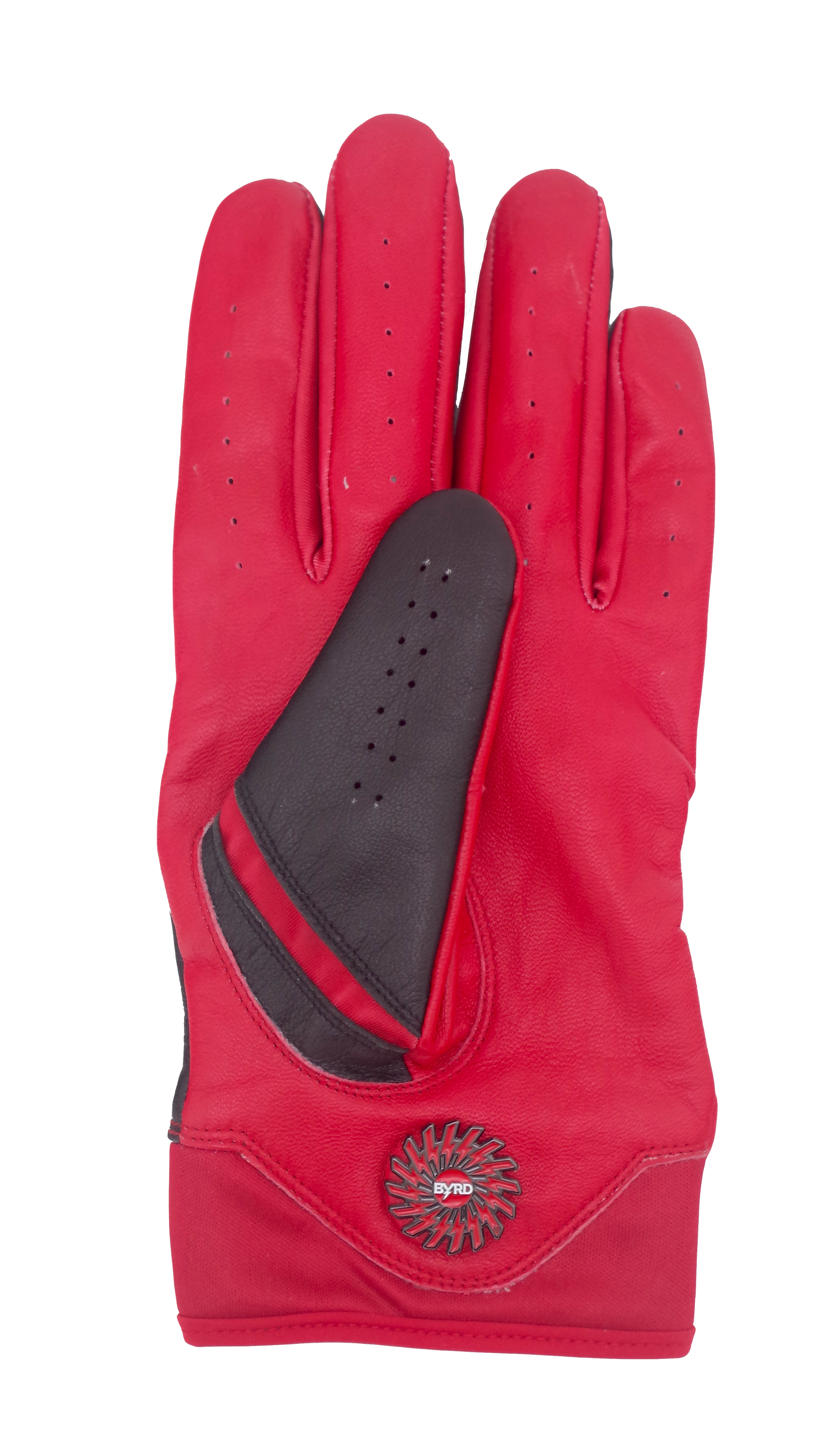 THE BYRD GOLF GLOVE - Black/Red - The Golf Guys Online
