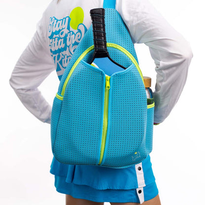 Pickleball Sling Bag - Blue - The Golf Guys Online