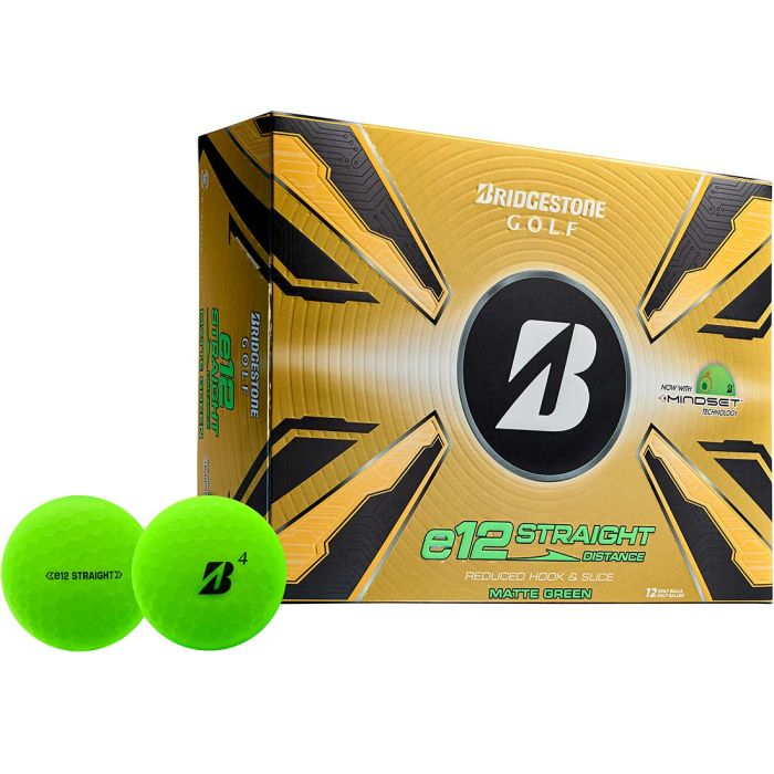 Bridgestone e12 Straight Distance 2025 Matte Green Golf Balls