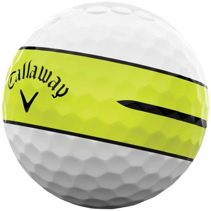Callaway Chrome Tour 360 Yellow Stripe 2026 Golf Balls