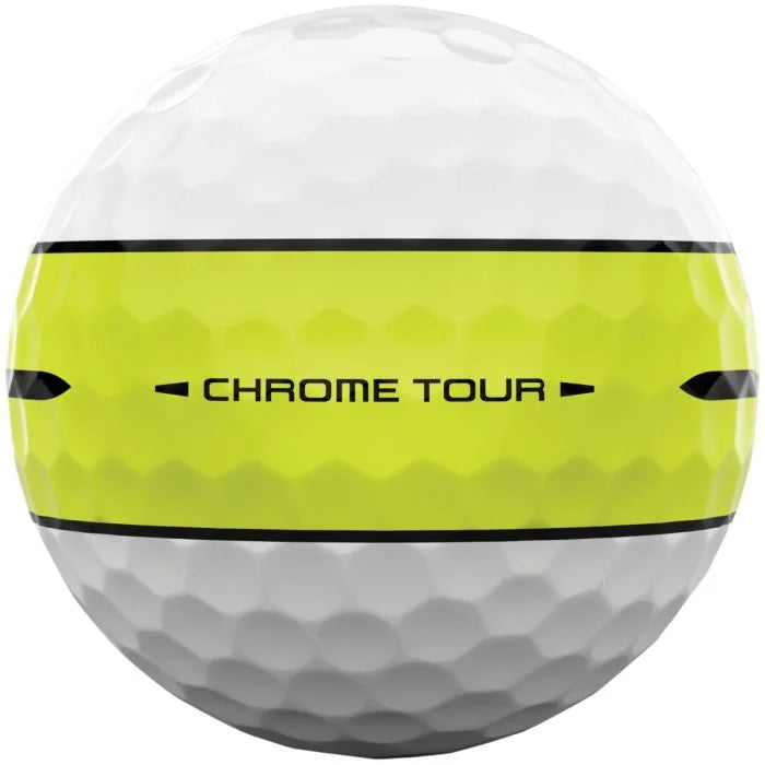 Callaway Chrome Tour 360 Yellow Stripe 2026 Golf Balls