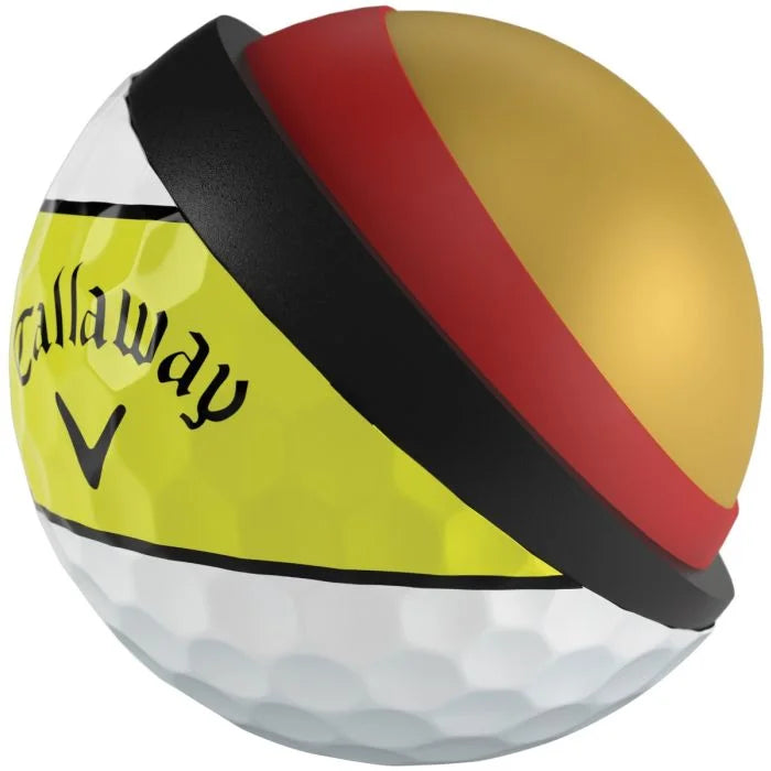 Callaway Chrome Tour 360 Yellow Stripe 2026 Golf Balls