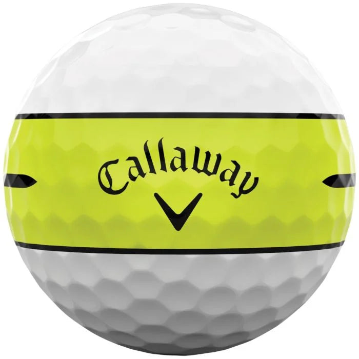 Callaway Chrome Tour 360 Yellow Stripe 2026 Golf Balls