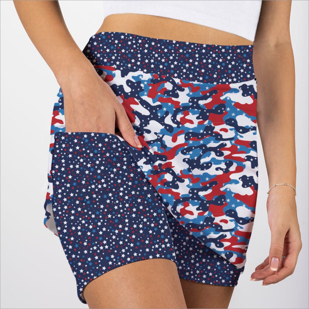 CAMO USA SKORT - The Golf Guys Online