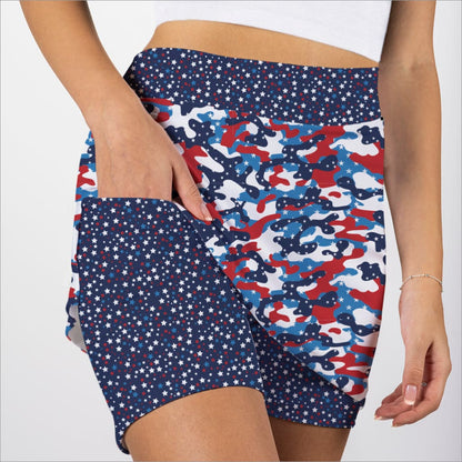 CAMO USA SKORT - The Golf Guys Online