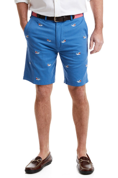 Cisco Short Deep Ocean Blue with Great White Shark - The Golf Guys Online