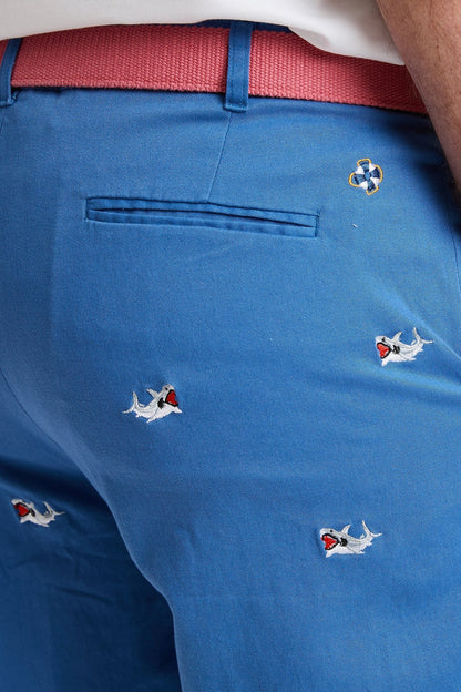 Cisco Short Deep Ocean Blue with Great White Shark - The Golf Guys Online