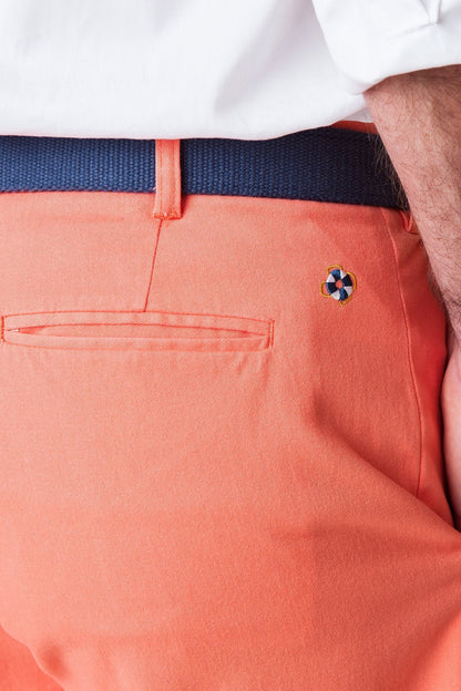 Cisco Short Stretch Twill Coral - The Golf Guys Online