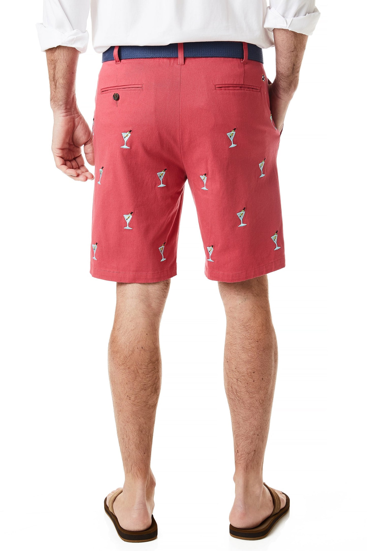 Cisco Short Stretch Twill Hurricane Red with Martini - The Golf Guys Online