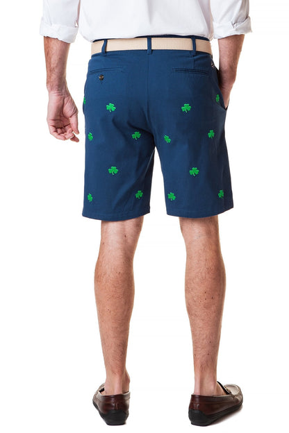 Cisco Short Stretch Twill Nantucket Navy With Shamrock - The Golf Guys Online