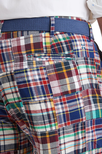 Cisco Short Stretch Twill Rockport Patch Madras - The Golf Guys Online