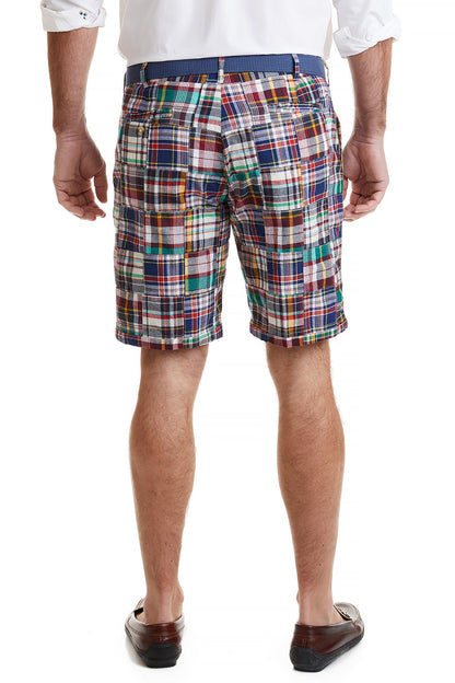 Cisco Short Stretch Twill Rockport Patch Madras - The Golf Guys Online