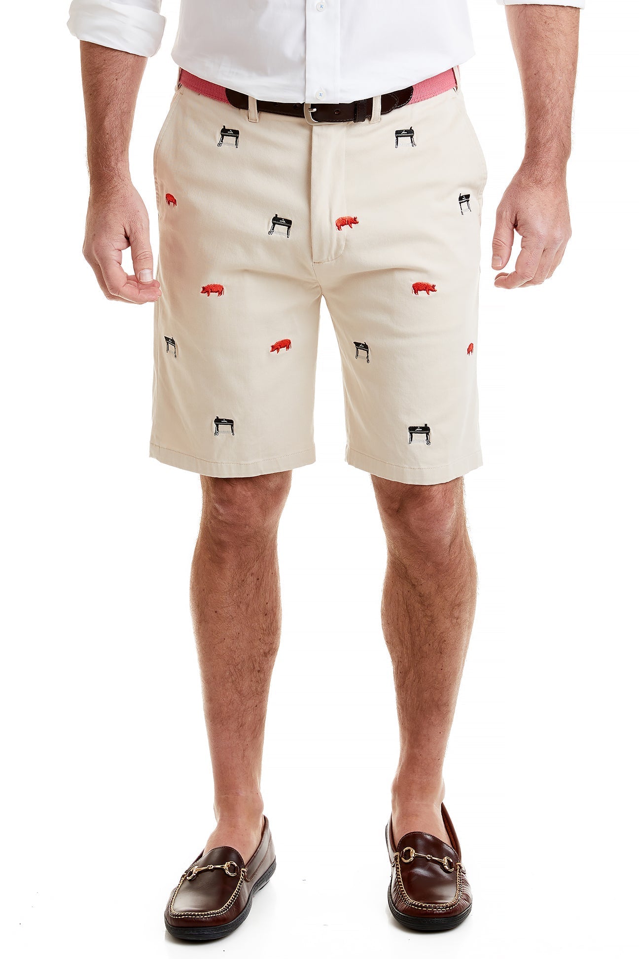 Cisco Short Stretch Twill Stone with Smoker Grill & Pig - The Golf Guys Online