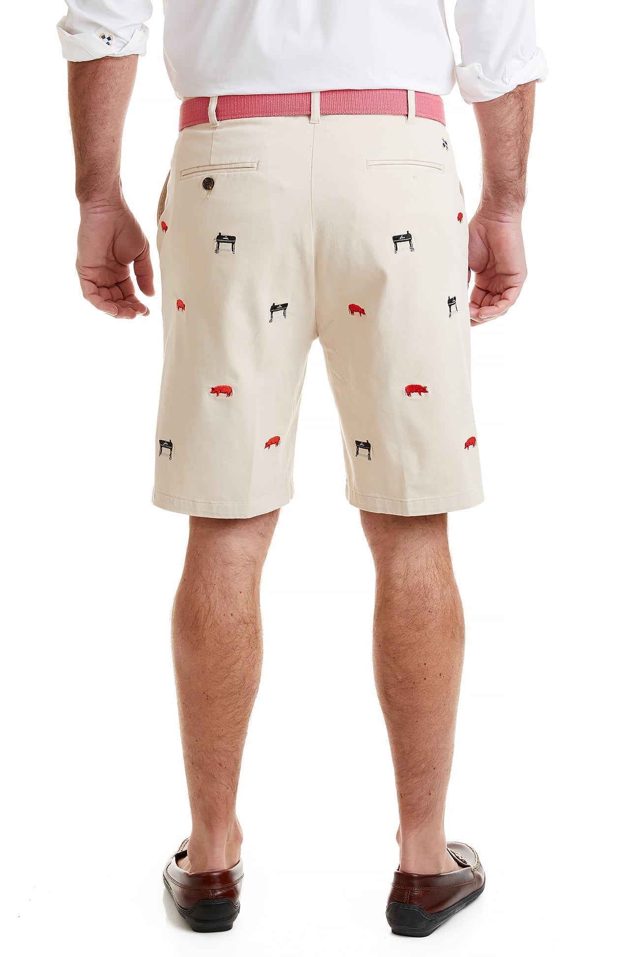 Cisco Short Stretch Twill Stone with Smoker Grill & Pig - The Golf Guys Online