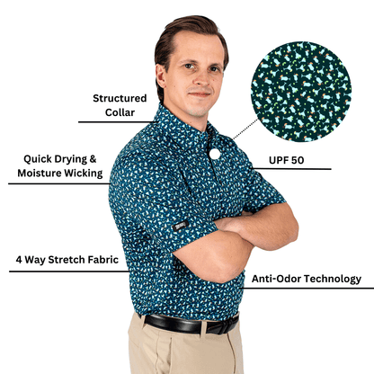 Cocktail Hour Men's Polo - The Golf Guys Online
