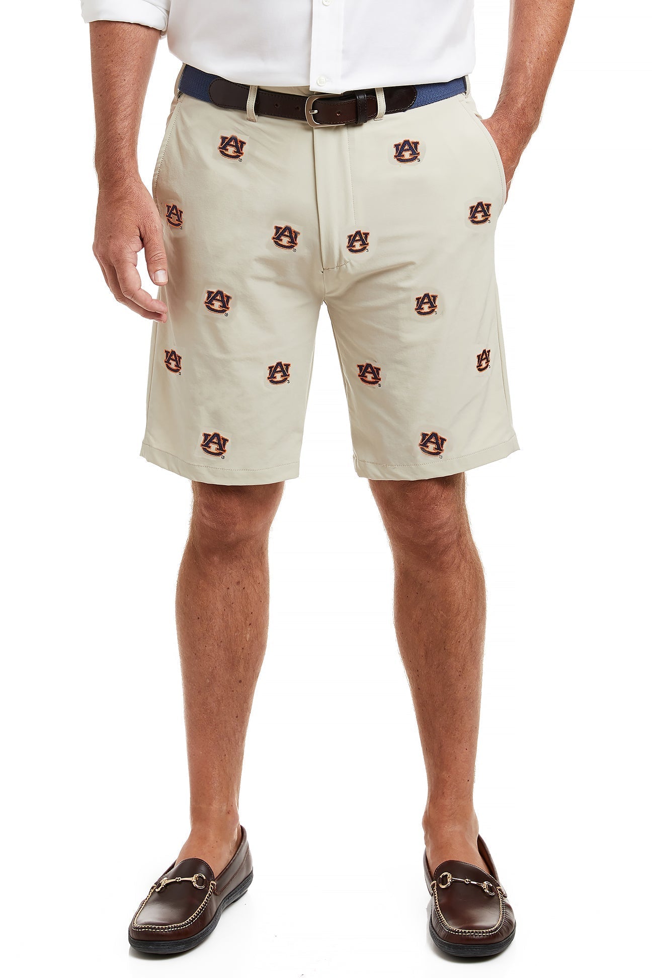 Collegiate ACKformance Short Khaki with Auburn University - The Golf Guys Online