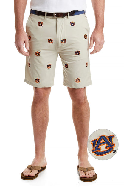 Collegiate ACKformance Short Khaki with Auburn University - The Golf Guys Online
