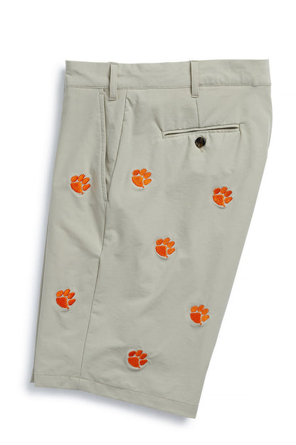 Collegiate ACKformance Short Khaki with Clemson - The Golf Guys Online